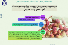 دکتر احسان نظرزاده – تهیۀ نانوجاذب های زیستی از پوست و برگ پسته جهت حذف آلاینده‌های زیست‌محیطی